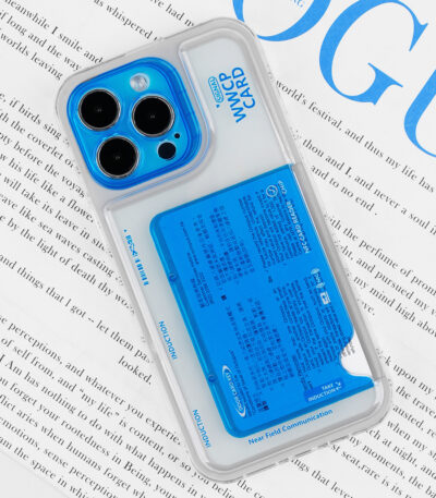 Koios｜iPhone 透藍NFC感應卡片手機保護殼
